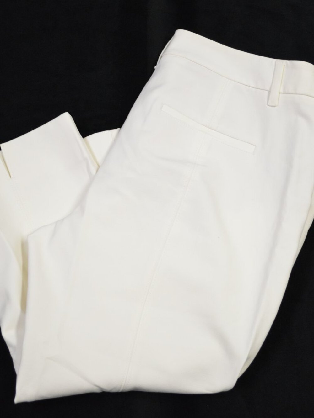 Women’s White House Black Market Straight Crop Pants Size 12 White